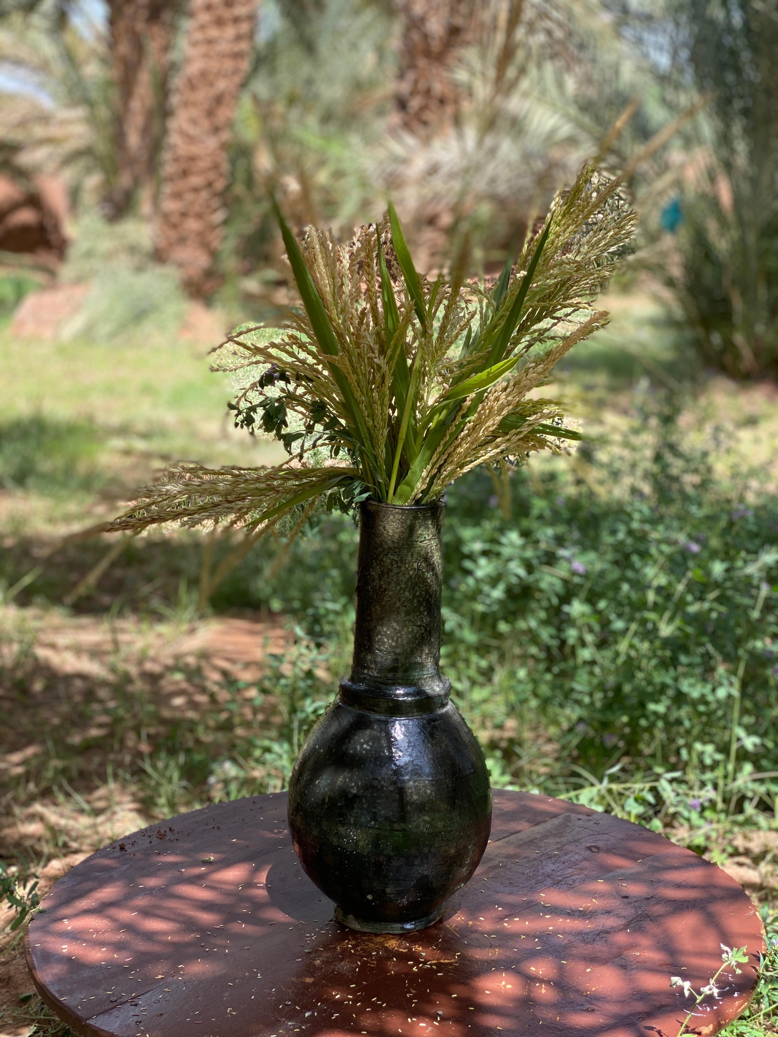 Moroccan Tamegroute Vase For Flowers