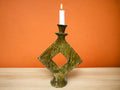 Moroccan Tamegroute Green Ceramic Candle Holder